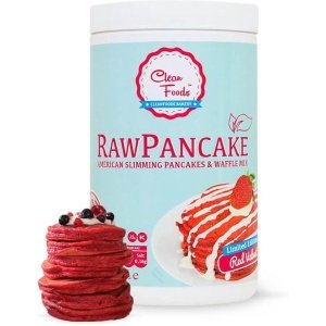 1x RawPancake Red Velvet · Caloriearm · Glutenvrij · Vetvrij · Tarwebloemvrij · Geen toegevoegde suikers · Helpt bij afvallen