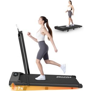 3 in 1 Opvouwbare Loopband - Loopband met 7% helling - Wandelpad 1-8 km/u verstelbaar - motor 2,5 pk - Oppervlak 38,5 x 94 cm - Zwart