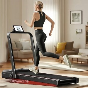 6-in-1 opvouwbare loopband met een helling van 15% en een snelheid tot 12 km/u. Deze veelzijdige, inklapbare loopband beschikt over een 3-in-1 functie en een verbeterde, stille motor, met een maximaal draagvermogen van 136 kg.