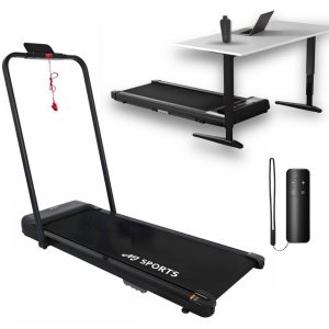AJ-Sports Loopband - 1 tot 12 km/u - Walking pad - Loopband inklapbaar - Wandelband - Hardloopband - Treadmill - Extra Krachtige 2.0 PK Motor - 12 Programma's - 99% Voorgemonteerd - De perfecte Loopband voor onder het Bureau - Fitness