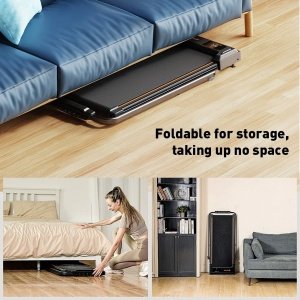 Aafinity Loopband - Loopband inklapbaar - Loopbanden voor thuis - 1-10 km per uur - Wandelstand en hardloopstand - Zwart - 2.5 HP motor