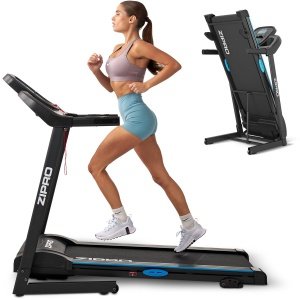 ZIPRO® Tekno Elektrische Loopband 1-14 km/h - Wandelband- Inklapbaar - 3 Hellingsniveaus - 12 Programma's - Cardiotraining - LCD-display - Eenvoudig opvouwen naar een verticale positie - Nauwkeurige gegevensmeting - Ingebouwde luidsprekers