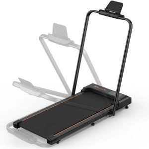 Zimoros Loopband - 1-6km/u - Wandelband voor onder het Bureau - Inklapbaar - 120 Max Belasting - Ipad & Tablet Standaard