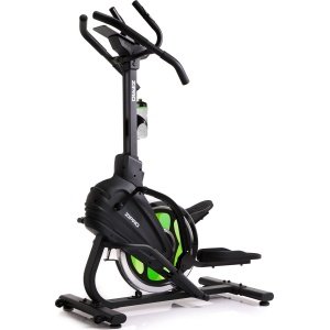 Zipro Climber Magnetische Crosstrainer, Hartslagsensoren, Gemakkelijk te transporteren, Antislippedalen, Flessenhouder, Homegym, Stabiele structuur, Max. gebruikersgewicht 120 kg, zwart en groen