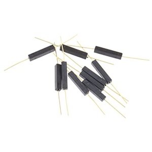 20x Reed Switch Normaal Open Magnetische Inductie Schakelaar Plastic Anti-Interferentie 100V voor Loopband en Breaker 2.5X14mm